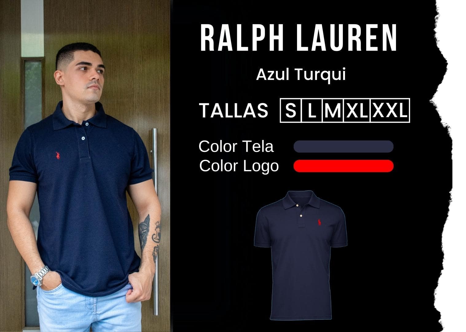camiseta Ralph Lauren polo hombre tienda olevan color azul turqui