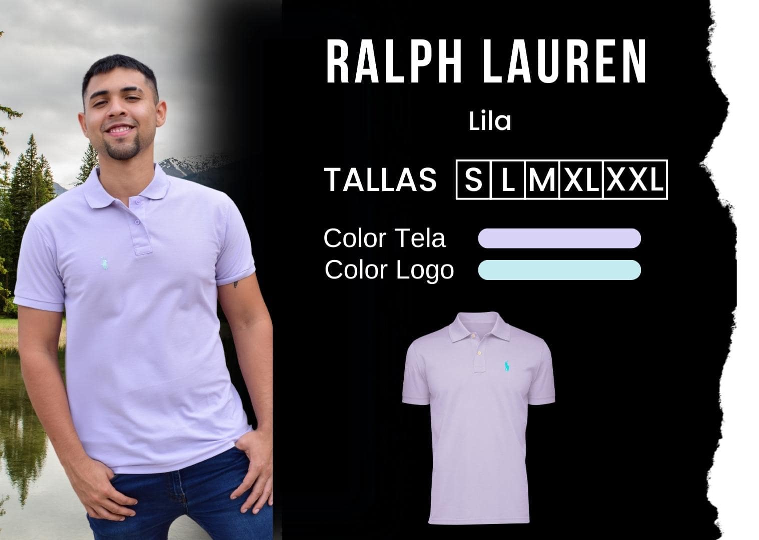 camiseta Ralph Lauren polo hombre tienda olevan color lila