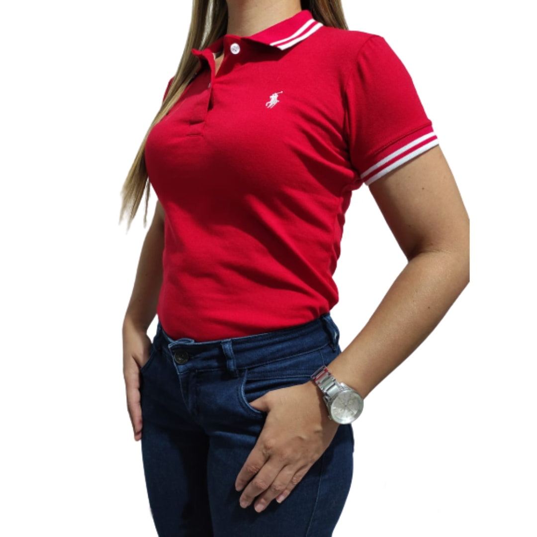 camiseta ralph lauren polo mujer bacanisimo tienda olevan color rojo 2