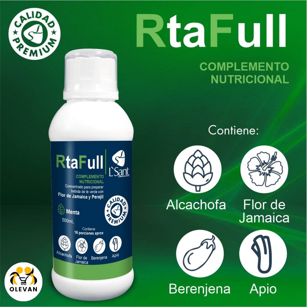 RtaFull Complemento nutricional 8 rtafull complemento nutricional que ayuda a reducir la glucosa en la sangre y el colesterol malo también limpia el colon irritado tienda olevan 5