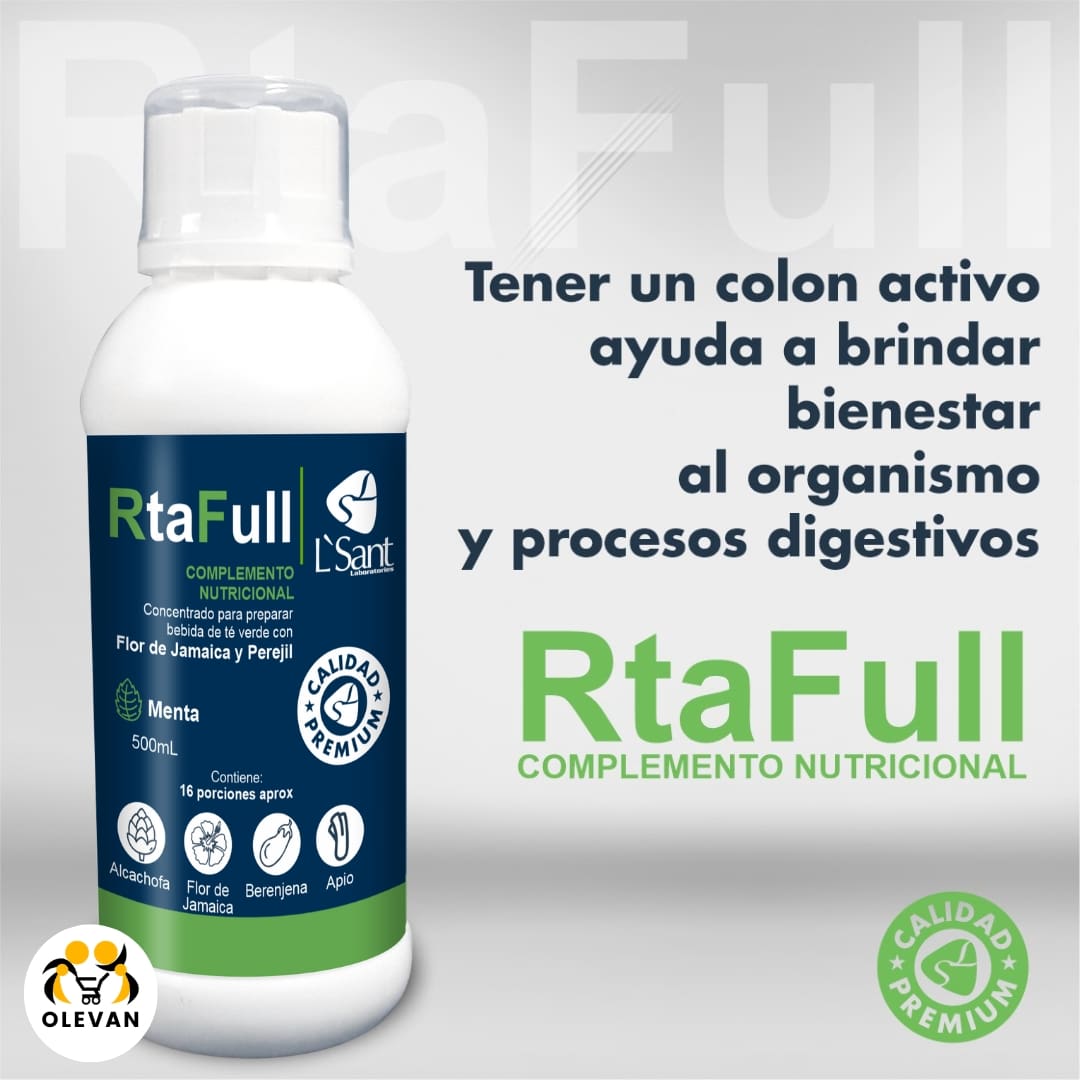 RtaFull Complemento nutricional 9 rtafull complemento nutricional que ayuda a reducir la glucosa en la sangre y el colesterol malo también limpia el colon irritado tienda olevan 8