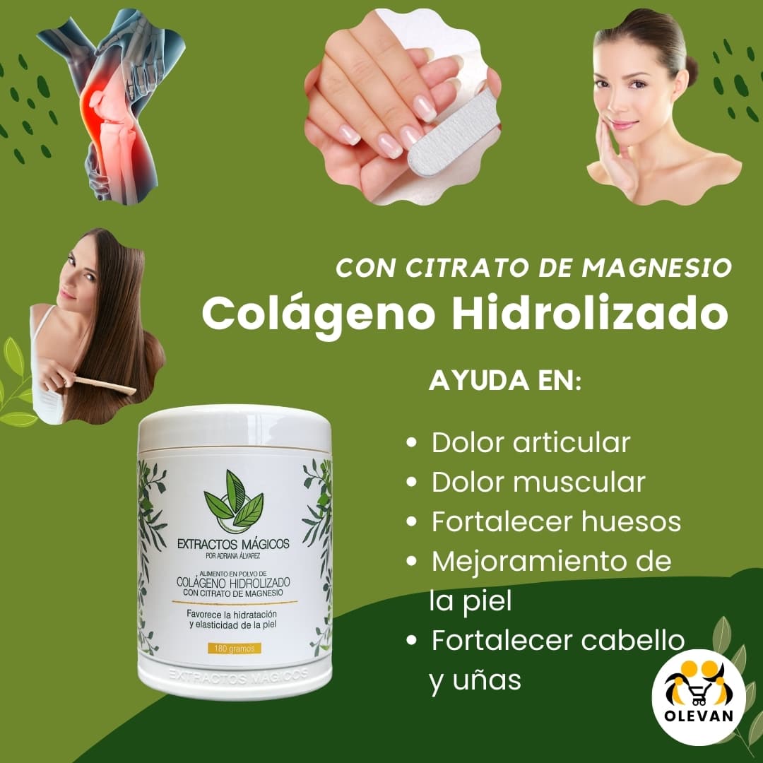Colágeno Hidrolizado con Citrado de Magnesio 6 tienda olevan - Colageno Con citrato beneficios - fortalece las articulaciones 33