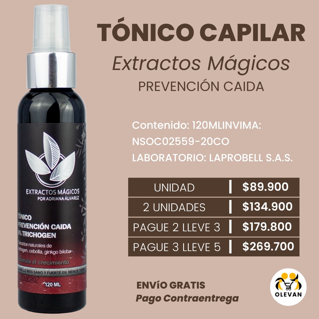 Tónico Capilar Extractos Mágicos 3 tienda olevan oferta 2 tónico capilar extractos mágicos