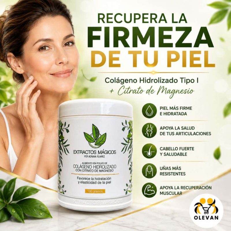 colageno hidrolizado tipo1 con citrato de magnesio recupera la firmesa de tu piel tienda olevan